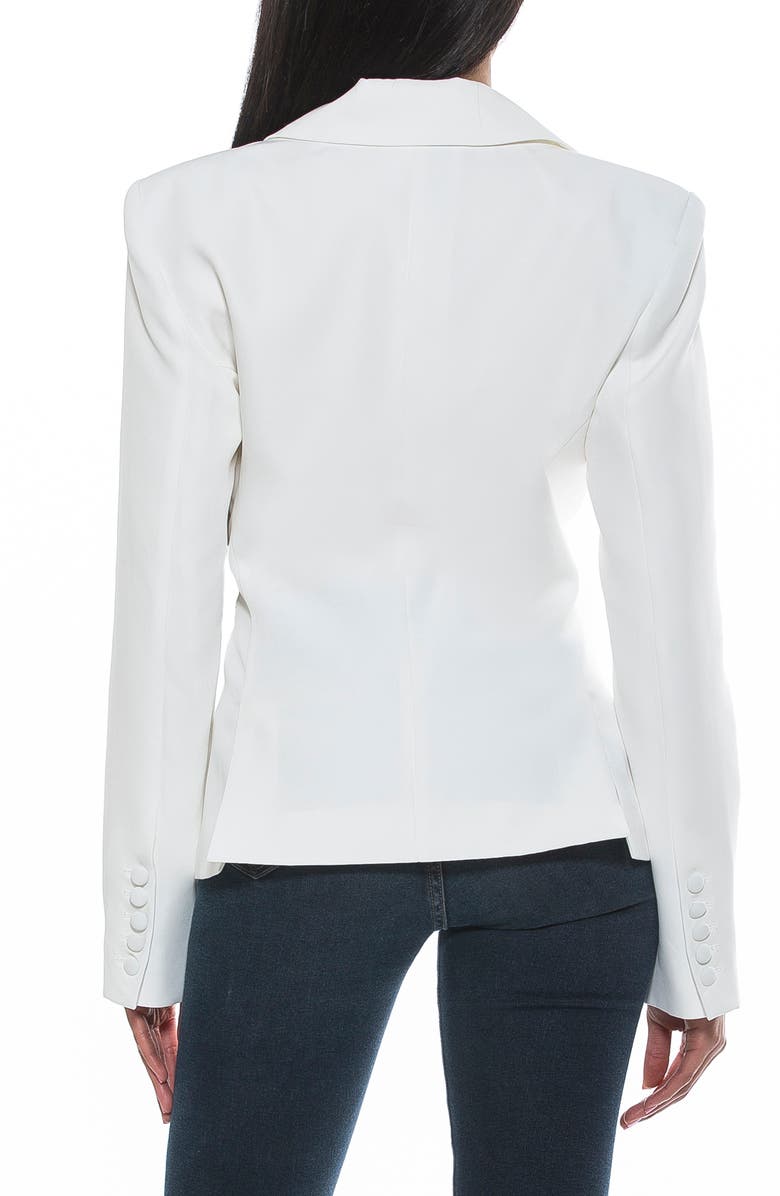 Alexia Admor Lianne Classic Double Breasted Button Front Closure, Alternate, color, Ivory