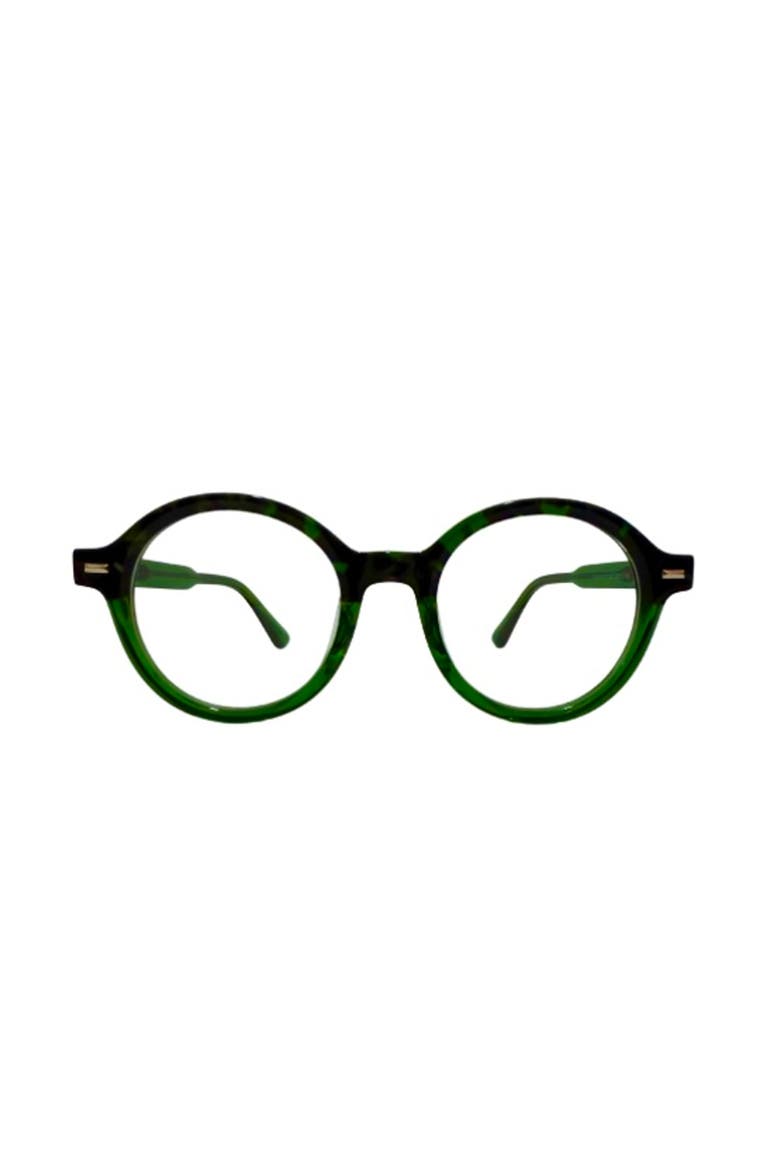 Emerald round 48mm eyeglasses, Main, color, Green