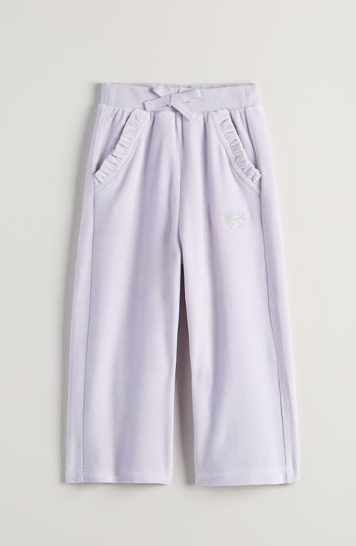 Tucker + Tate Kids' Ruffle Pocket Velour Pants In Blue