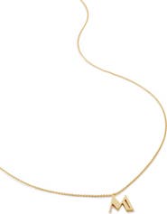 Monica Vinader Initial Pendant Necklace