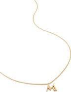 Monica Vinader Initial Pendant Necklace