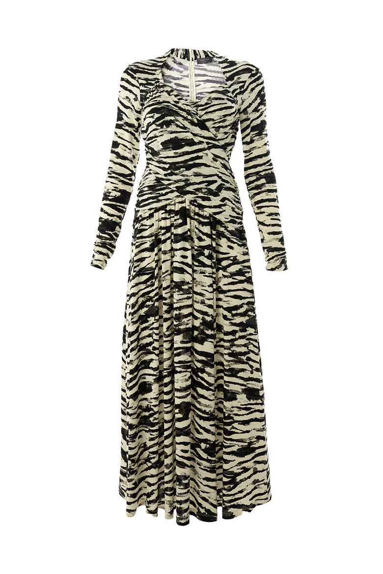 Keilani Midi Dress, Alternate, color, BLACK-BONE