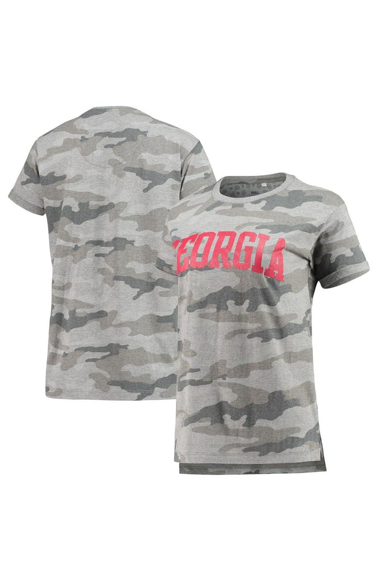 PRESSBOX Women's Pressbox Camo Georgia Bulldogs T-Shirt, Main, color, 