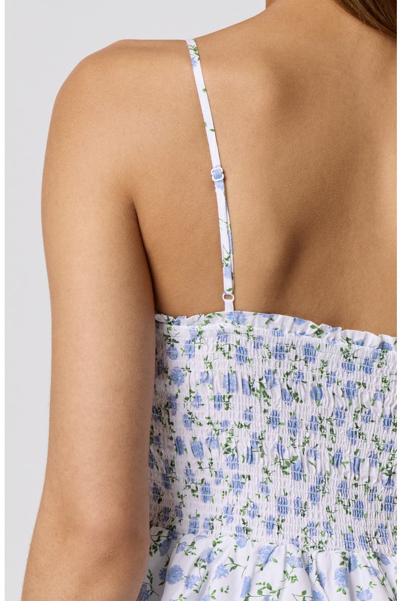 Fit & Flare Mini Sundress, Alternate, color, PEONIE