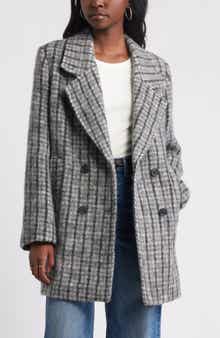 Treasure & Bond Chunky Herringbone Double Breasted Coat