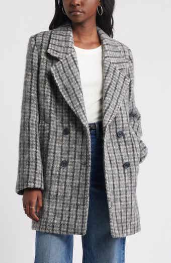 Treasure & Bond Chunky Herringbone Double Breasted Coat