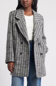 Treasure & Bond Chunky Herringbone Double Breasted Coat