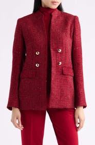 Anne Klein Faux Double Breasted Jacket