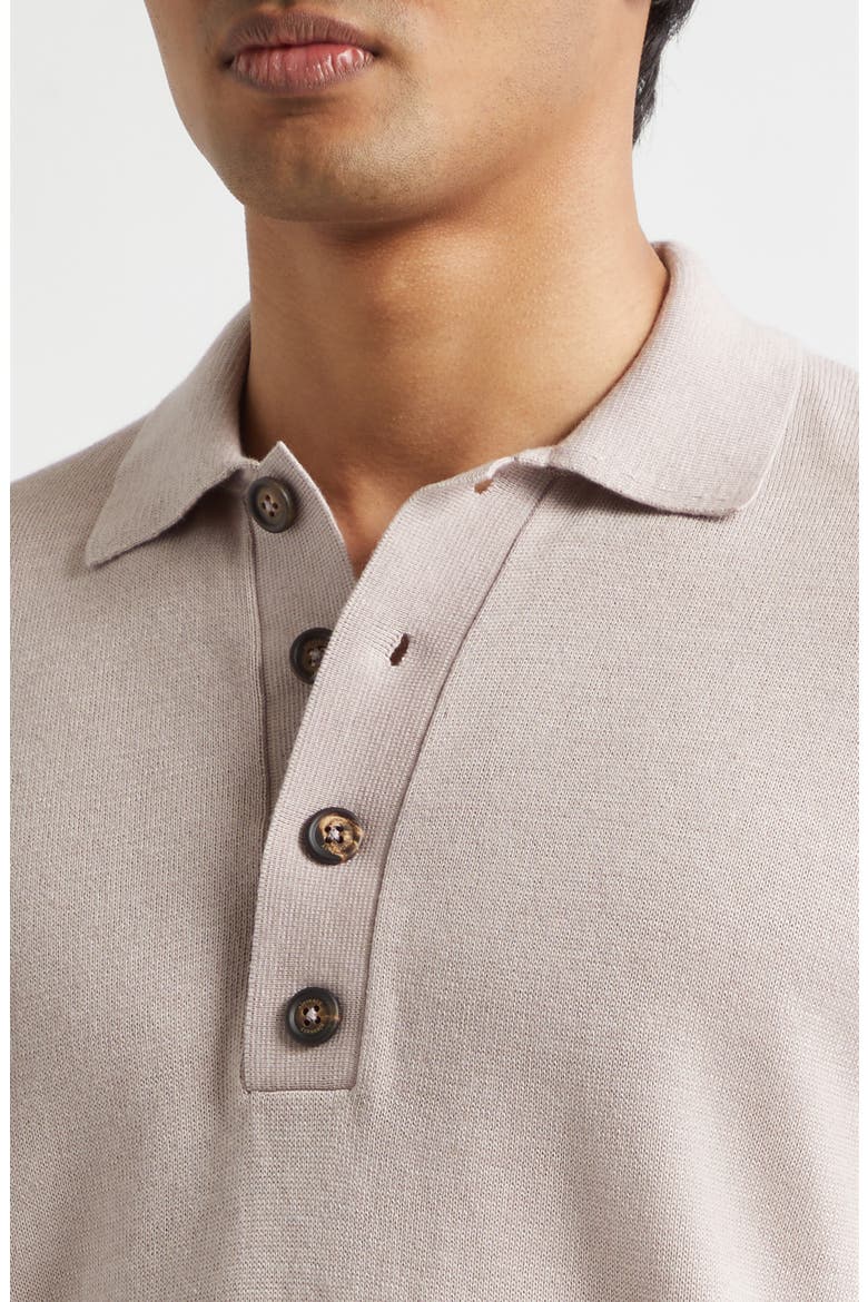 Cotton & Cashmere Polo, Alternate, color, 26 DUSTY PINK
