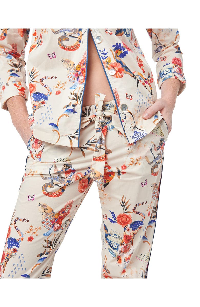 The Lazy Poet Emma Secret Garden Cotton Pajamas, Alternate, color,