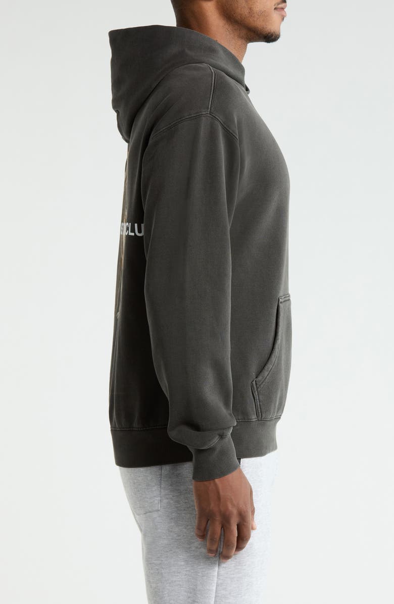 SANTO STUDIO Wolf Night Club Graphic Hoodie, Alternate, color, Vintage Black