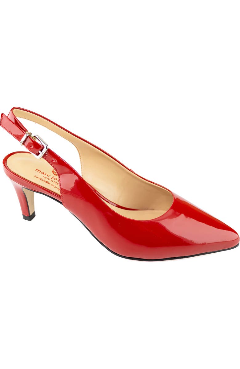 Marc Joseph New York Juliana Patent Leather Slingback Pump, Main, color,