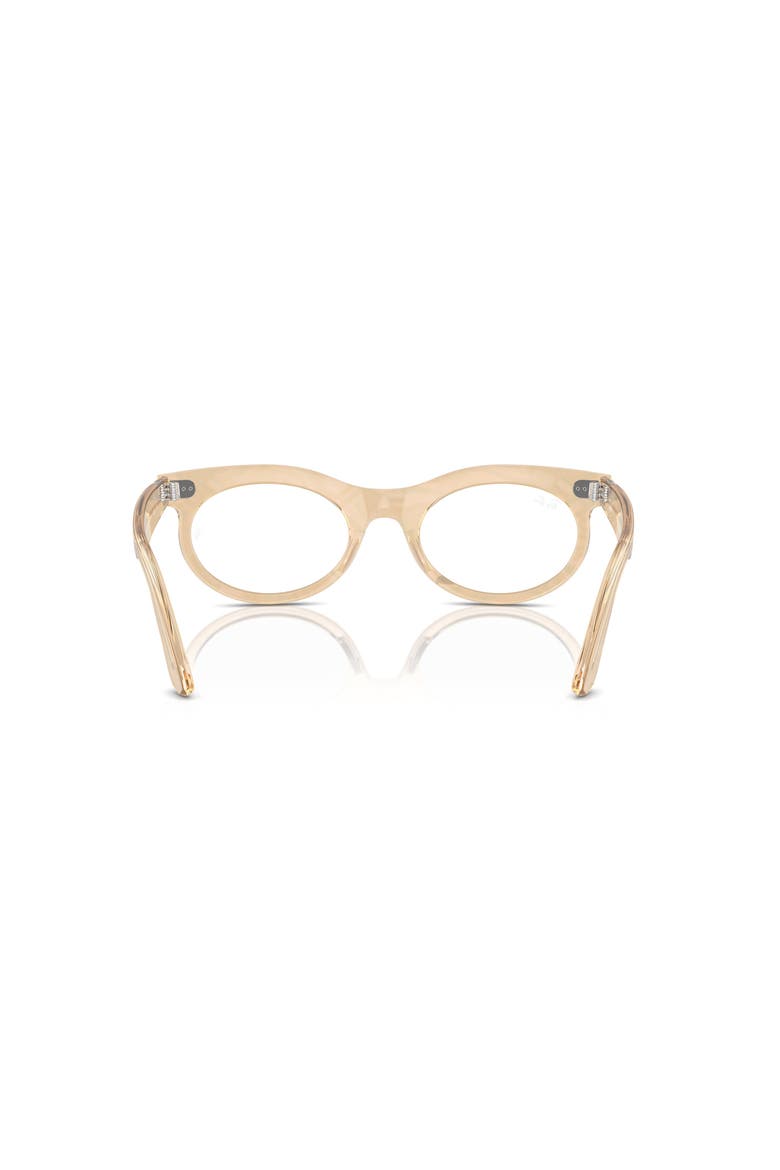 50mm Oval optical glasses, Alternate, color, Brown