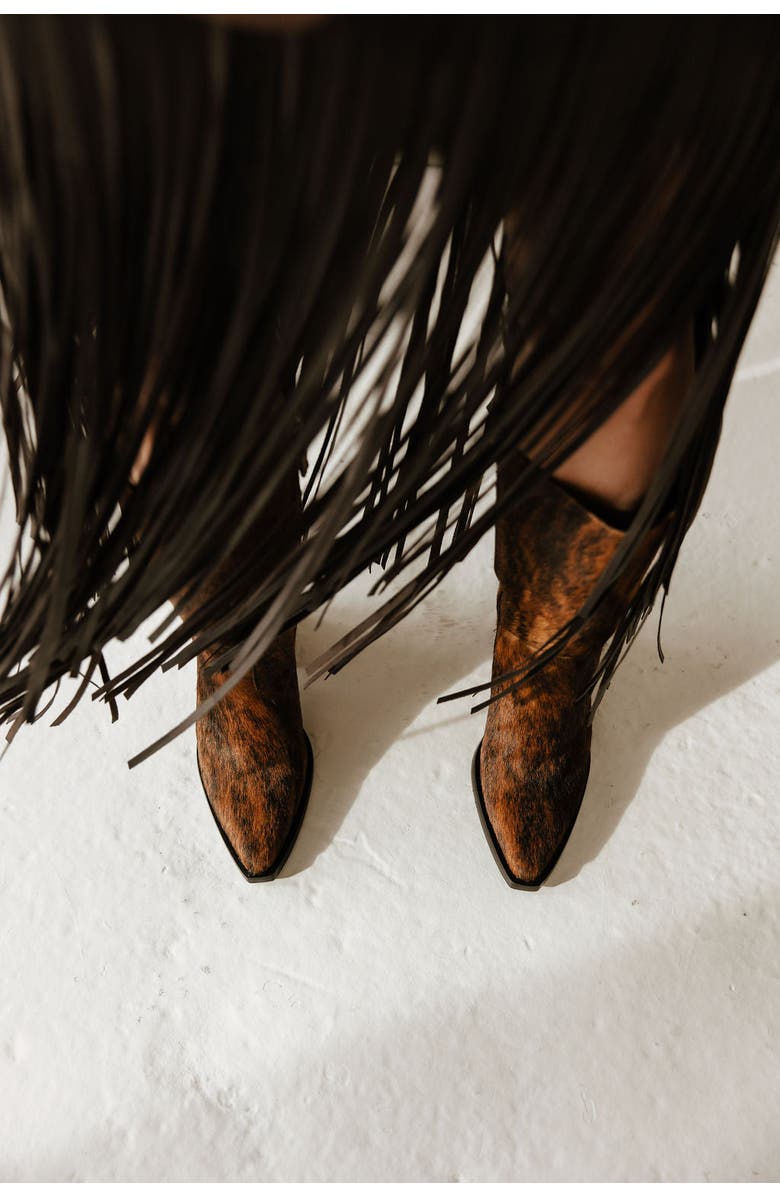 NEW AMENDMENT Olsson Texan Wide Calf Boot in Ponyhair, Alternate, color, Fawn