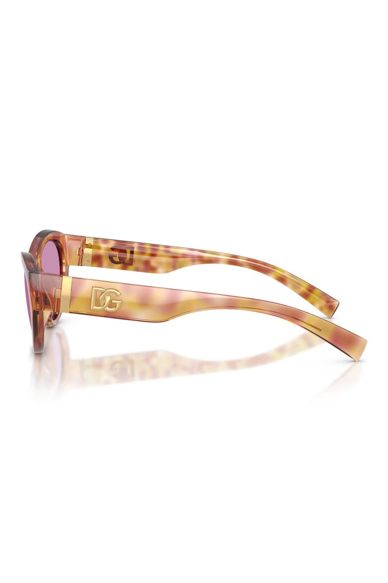 54mm Cat Eye Sunglasses, Alternate, color, VIOLET HAVANA / PURPLE