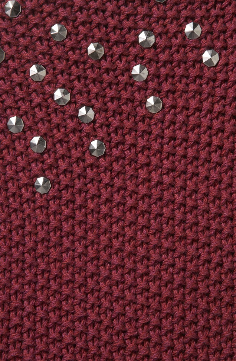 Topshop Studded Shoulder Sweater, Alternate, color, 