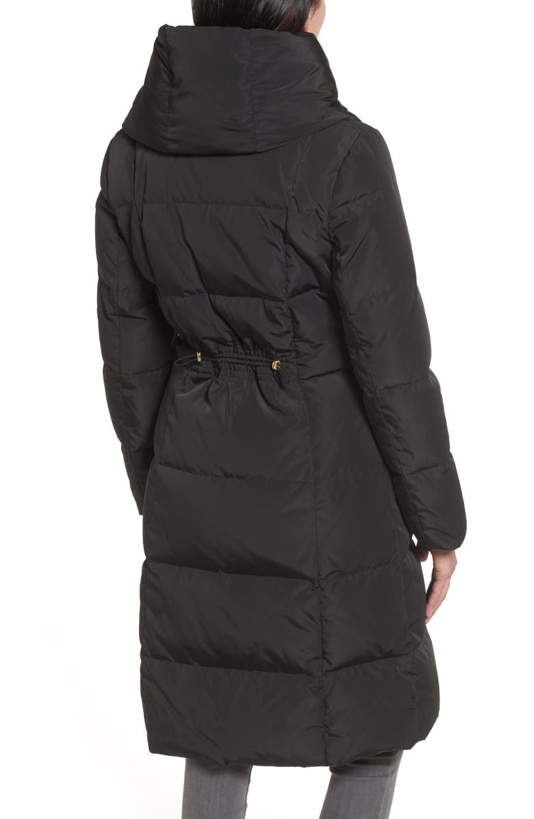 Cole Haan Down & Feather Coat, Alternate, color, Black
