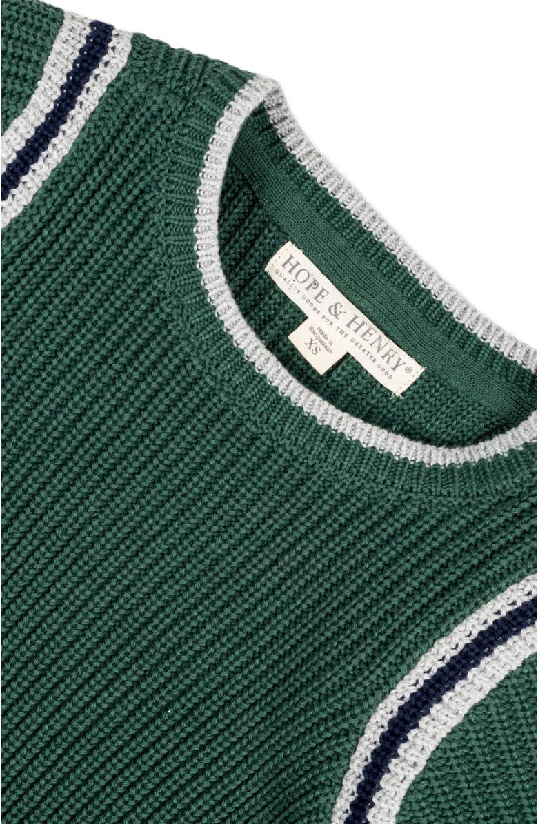 Hope 
Henry Baby Boys
 Organic Sporty Crew Neck Sweater, Infant, Alternate, color, Collegiate Green