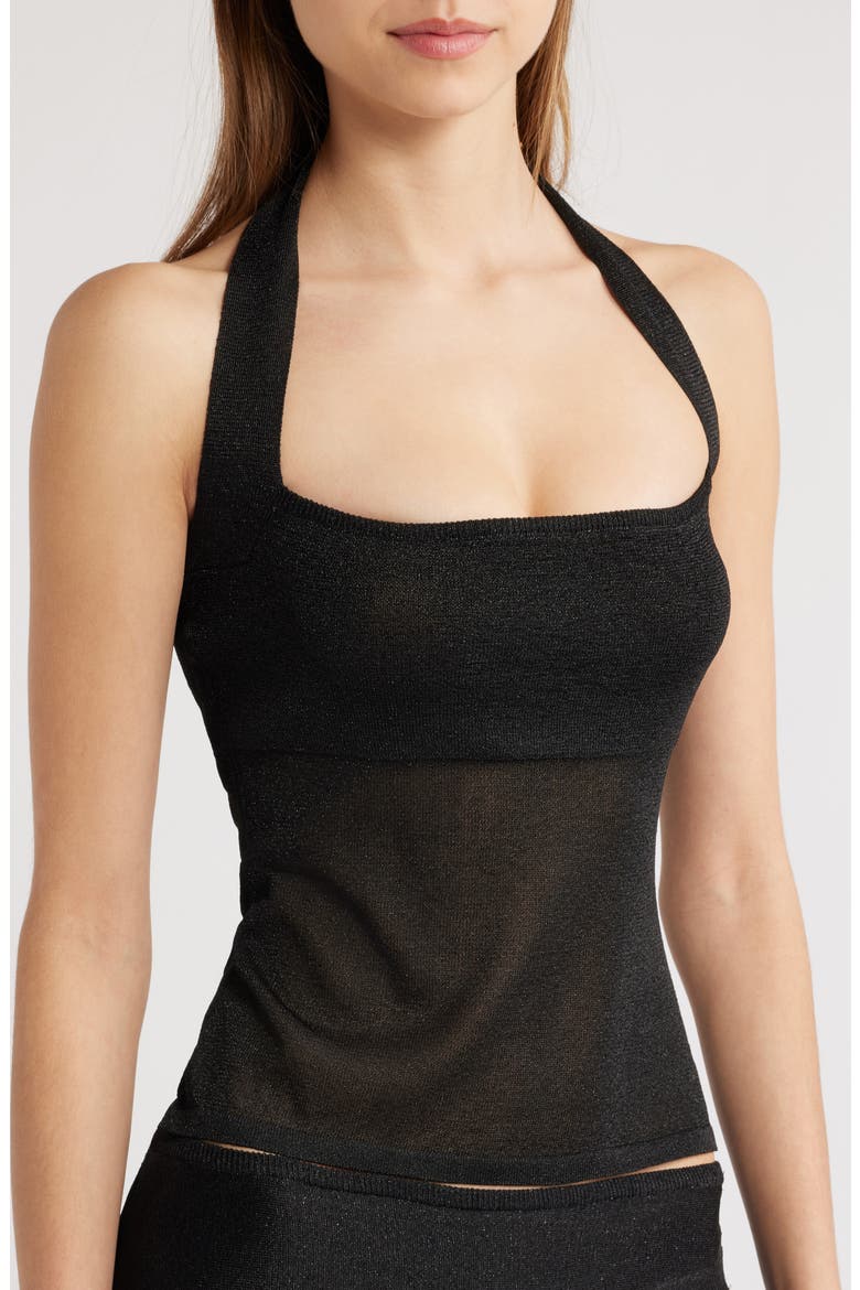 Palisades Halter Top, Alternate, color, ONYX