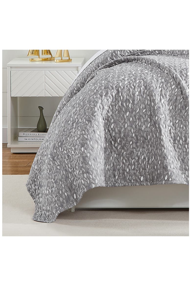Botanical Leaves Quilt 6-Piece Set, Alternate, color, GREY