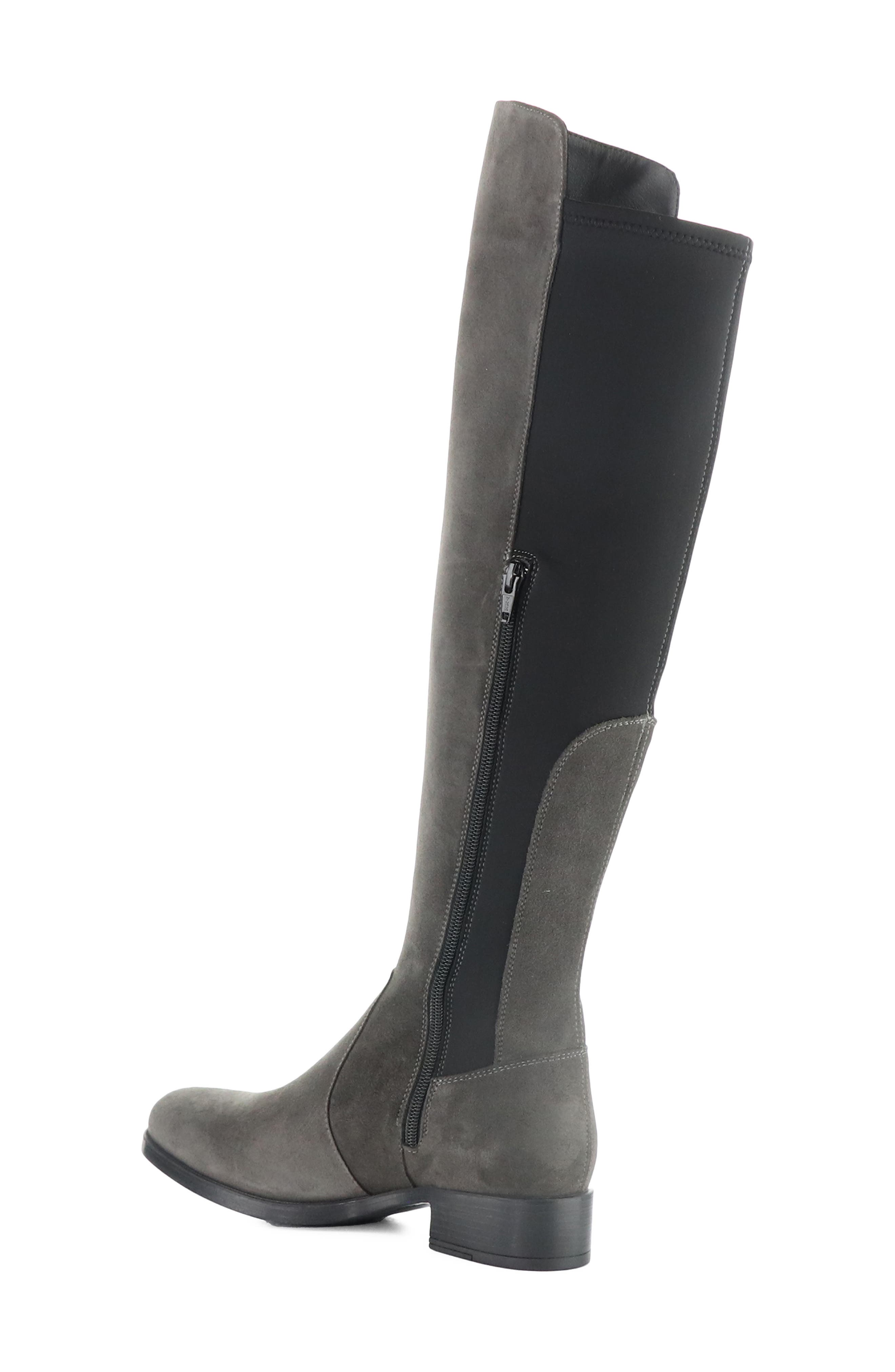 Bunt Waterproof Over the Knee Boot, Alternate, color, GREY/BLACK SUEDE/TRI
