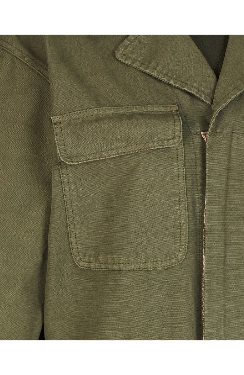 Fortela Military Inspired Cotton Jumpsuit, Alternate, color, Green