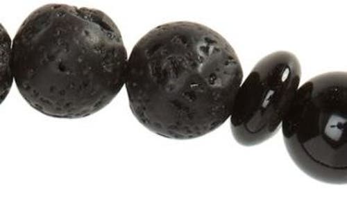 Caputo & Co Ubud Stretch Bracelet In Black