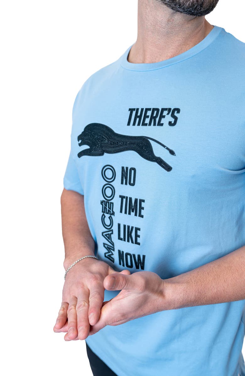 Maceoo No Time Stretch Cotton Graphic T-Shirt, Alternate, color, Blue