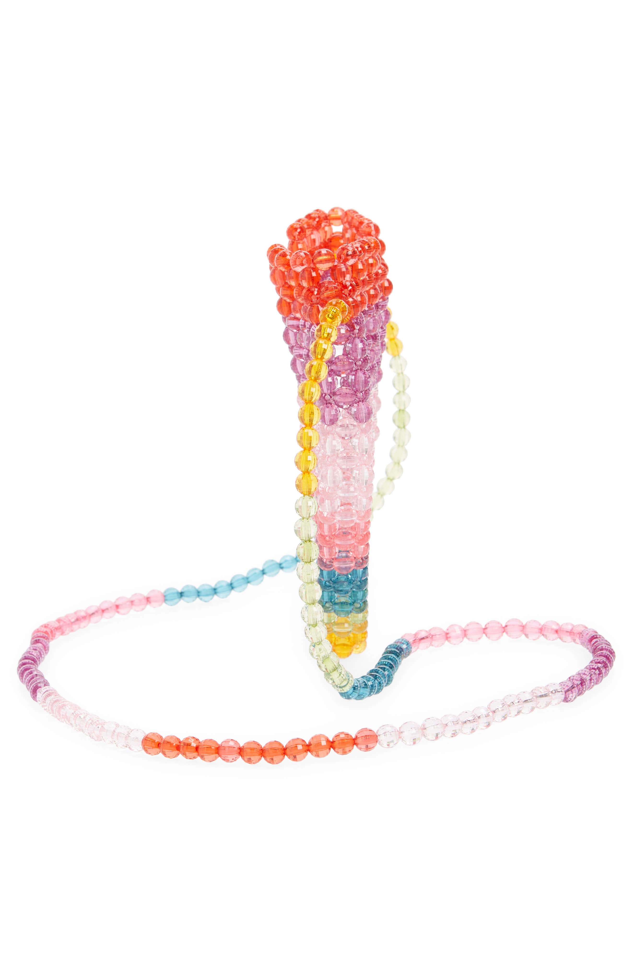 Lola + The Boys Beaded Heart Purse, Alternate, color, 