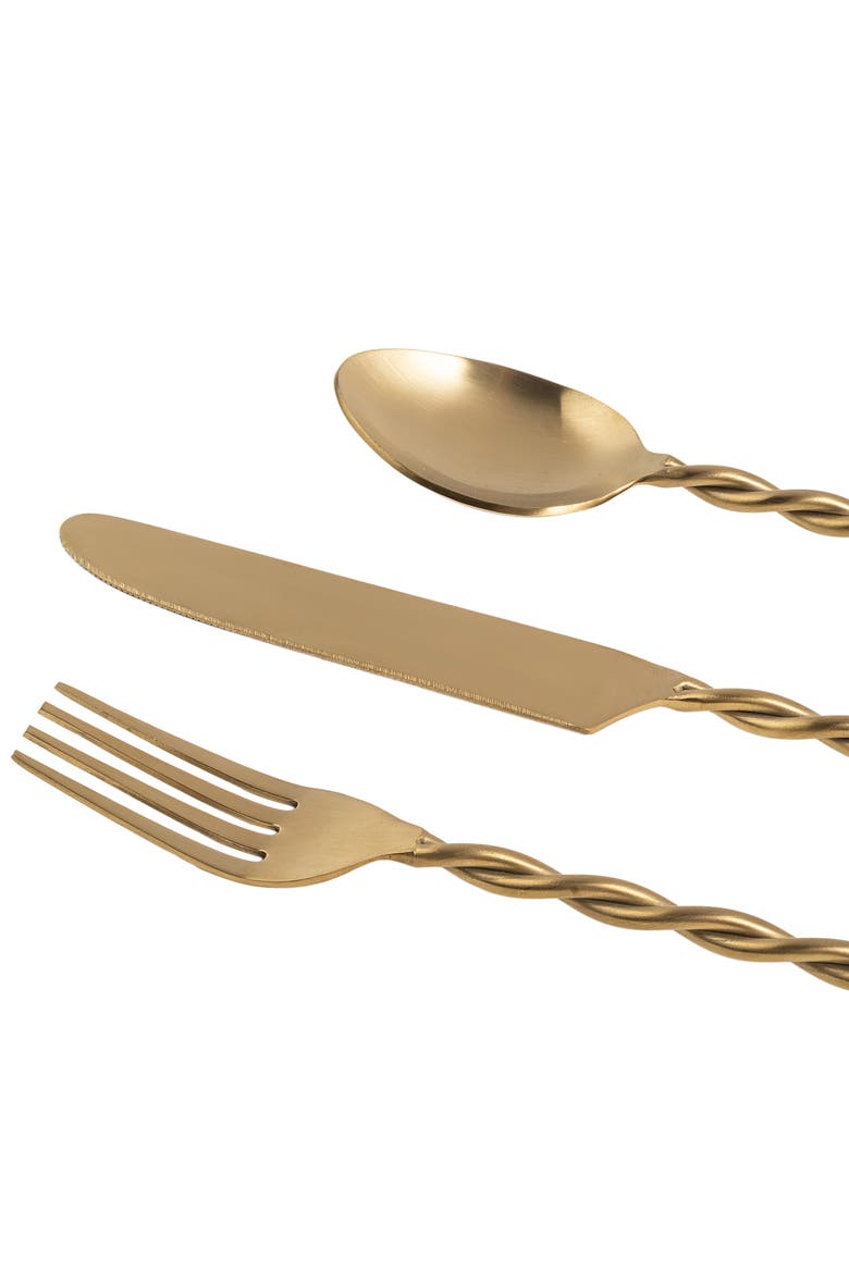 Rampur Steel Cutlery Set Cheerland Set of 3, Alternate, color, Gold