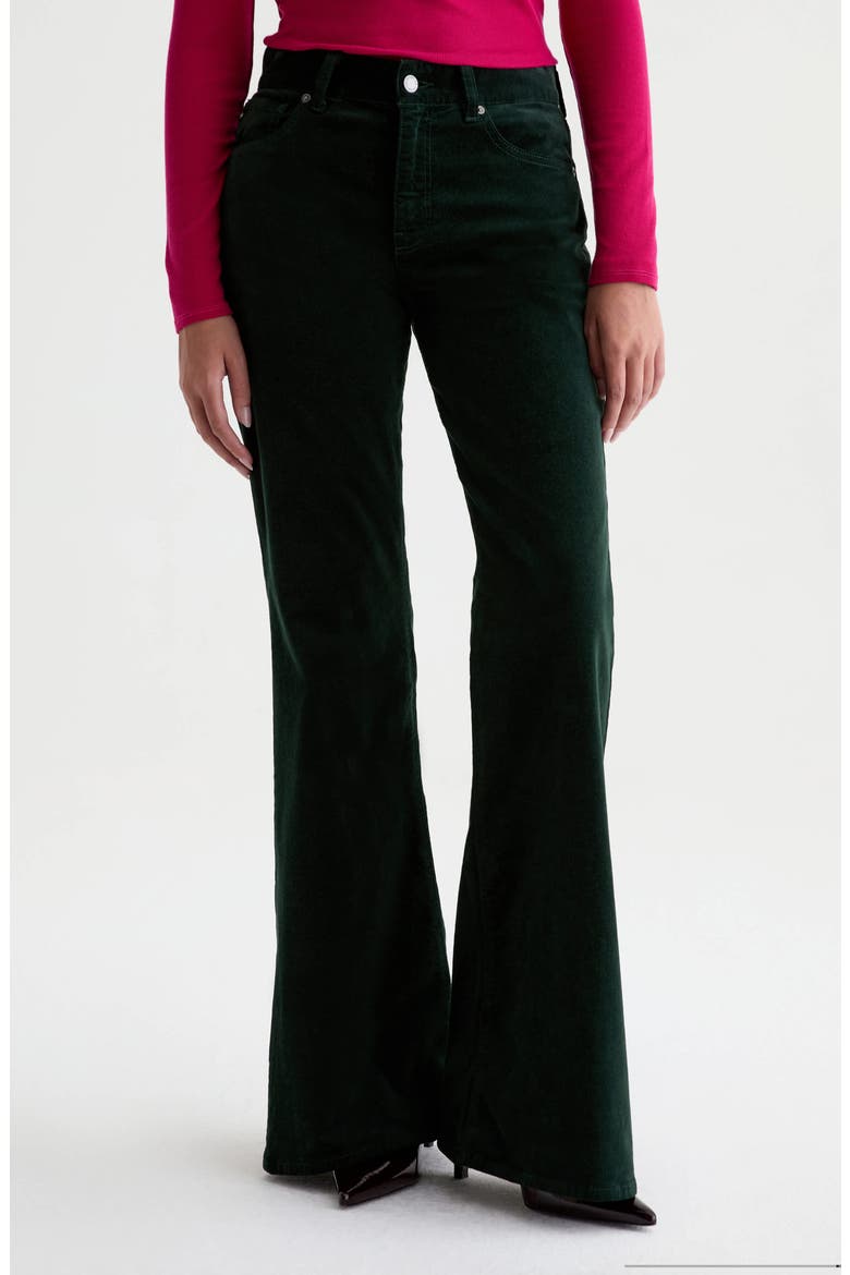 Georgia High Waist Flare Jeans, Main, color, PINE