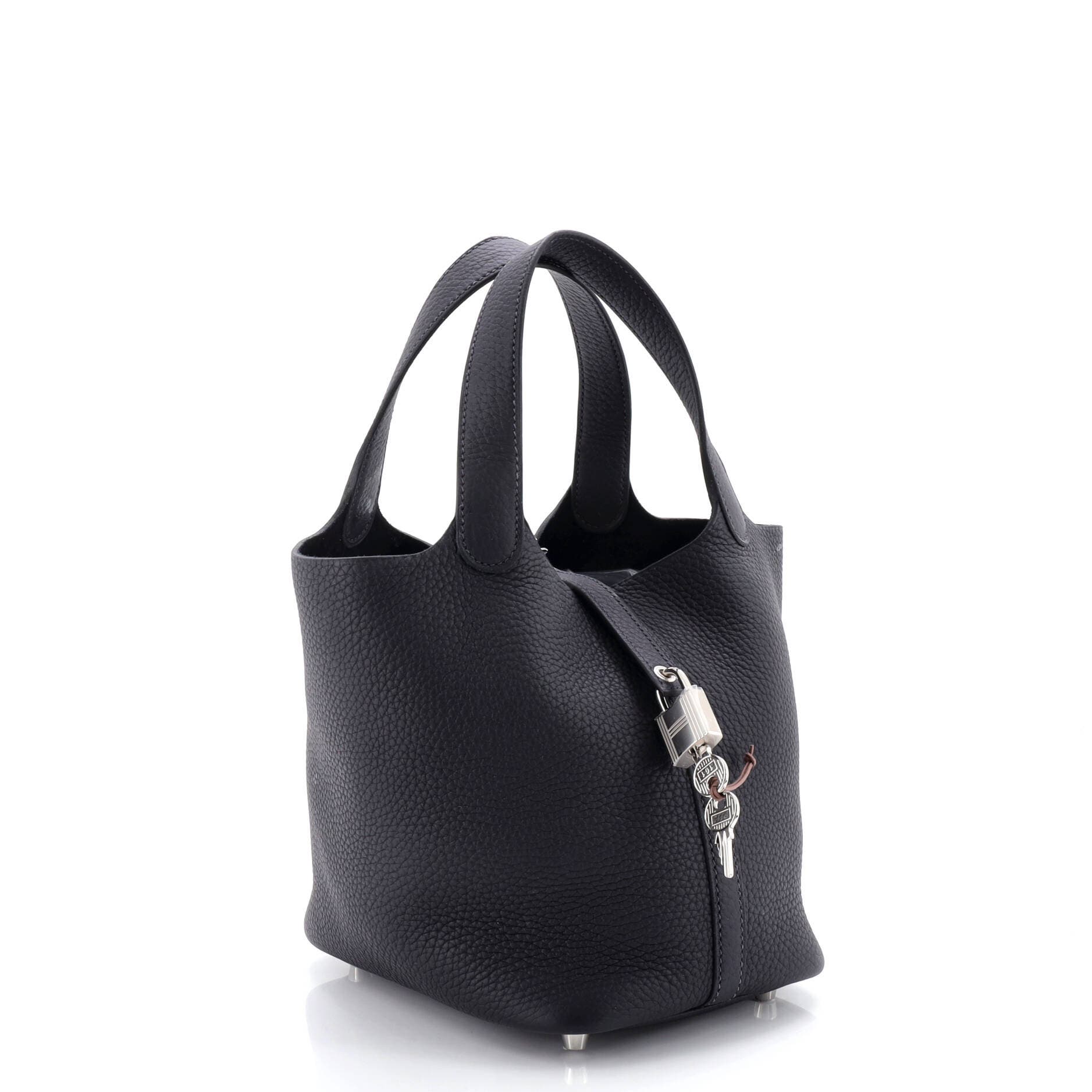 Pre-Owned Hermes Picotin Lock Bag Clemence PM, Alternate, color, Caban