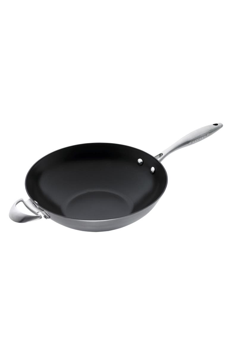 Scanpan CTX 12.75 Inch Nonstick Wok, Stainless Steel, Main, color, Silver