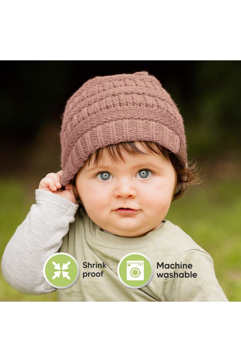 3-Pack Warmzy Baby Beanies, Alternate, color, Wine