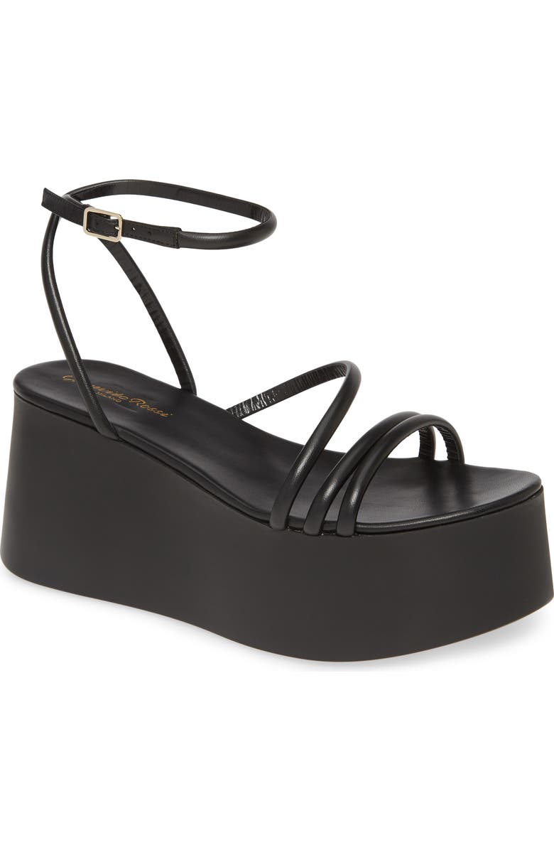 Gianvito Rossi Strappy Platform Sandal, Main, color,