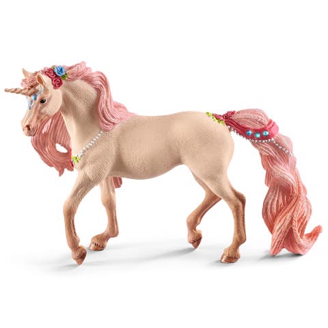 Bayala Decorated Unicorn Mare, Collectible Figurine, Plastic, Pink, Kids