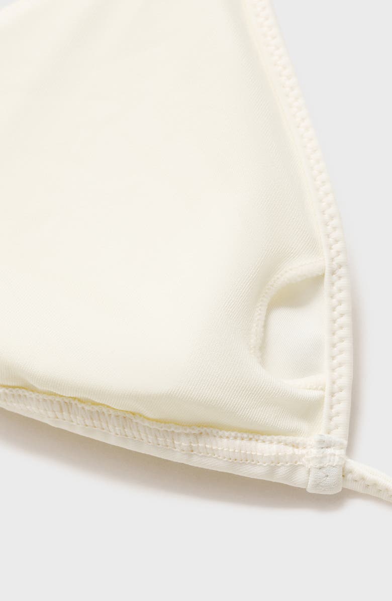 MANGO Metallic Appliqué Triangle Bikini Top, Alternate, color,