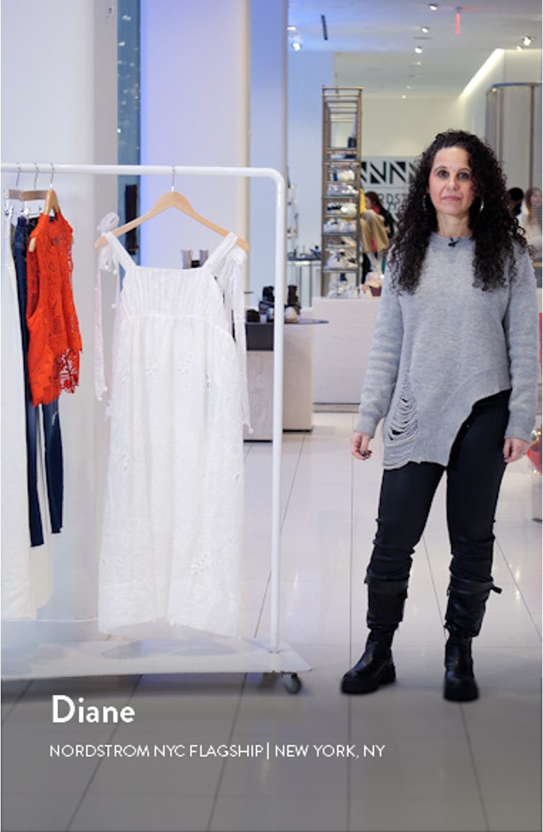 Eyelet Embroidered Midi Dress, sales video thumbnail