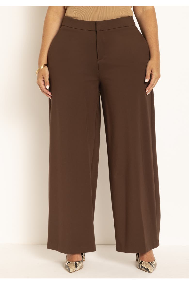 The Ultimate Stretch Wide Leg Pant, Alternate, color, CHICORY COFFEE