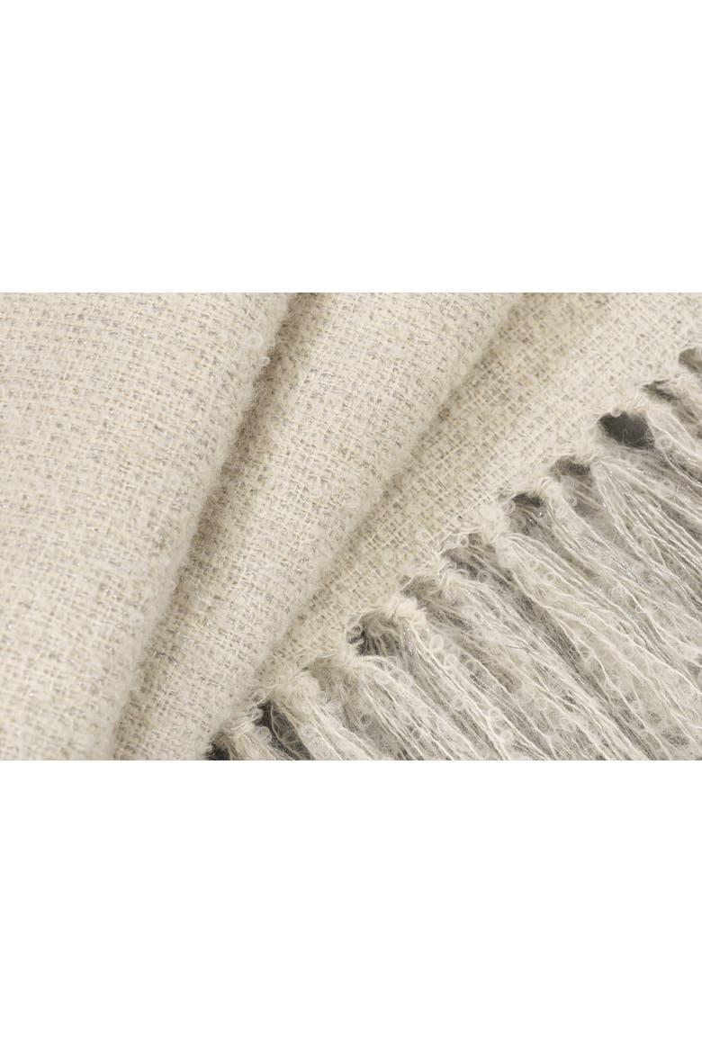 Handwoven Boucle Alpaca Throw, Alternate, color, Ivory