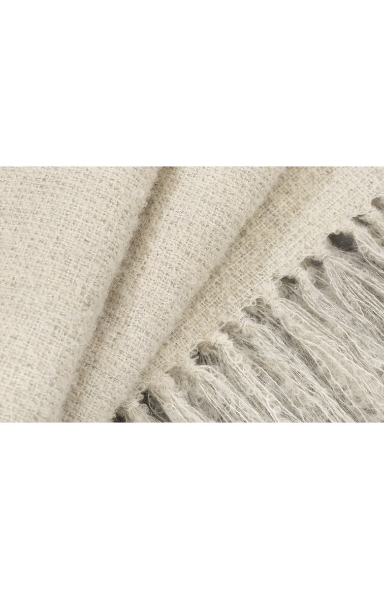 Allpa Handwoven Boucle Alpaca Throw, Alternate, color, Ivory