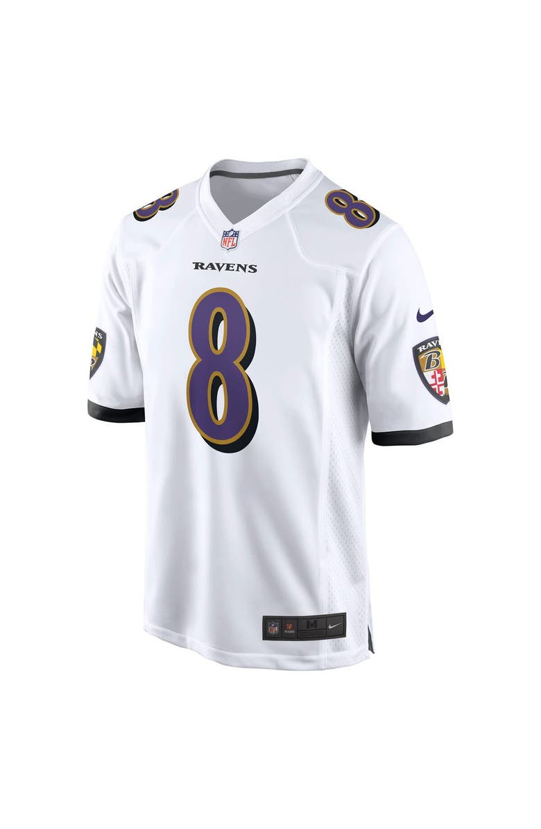Nike Men's Nike Lamar Jackson White Baltimore Ravens Game Jersey, Alternate, color, White