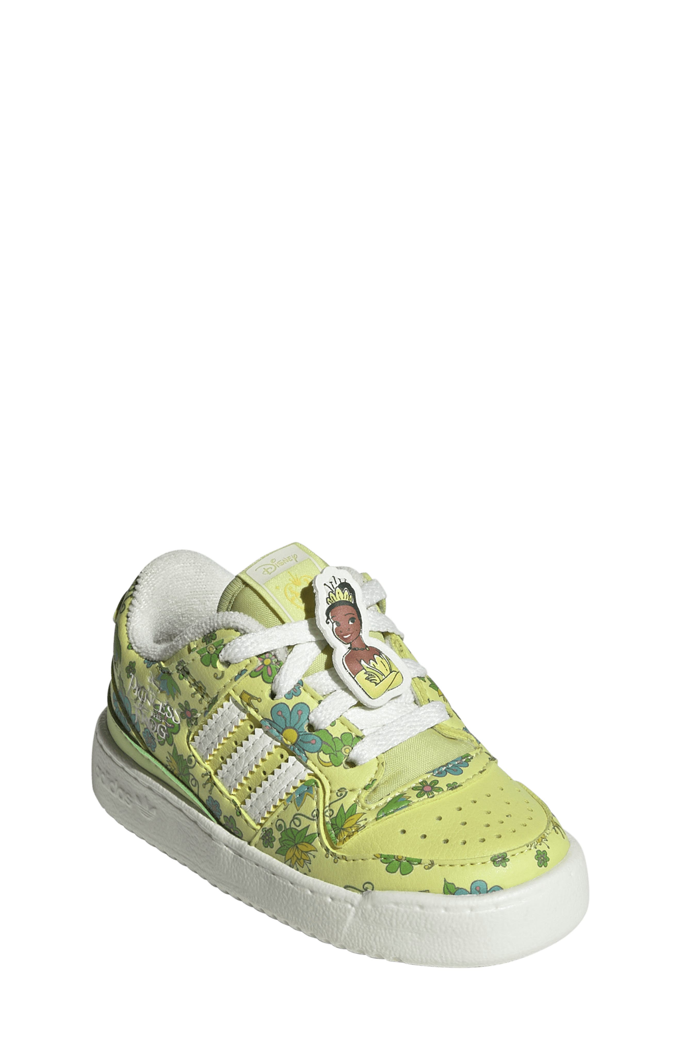 adidas x Disney Princess Tiana Forum Low Sneaker, Main, color, 
