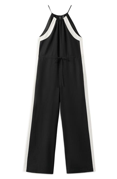 Wide Leg Halter Jumpsuit