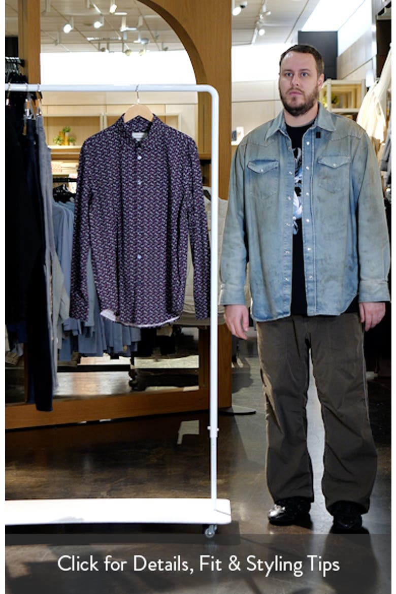 James OoohCotton® Martini Print Button-Up Shirt video