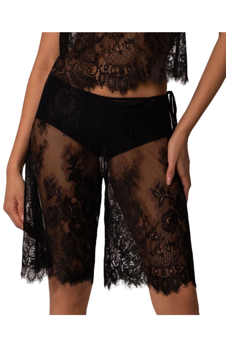 Kiki de Montparnasse Sabine Bermuda Short, Main, color, Black