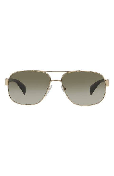 61mm Gradient Pilot Sunglasses