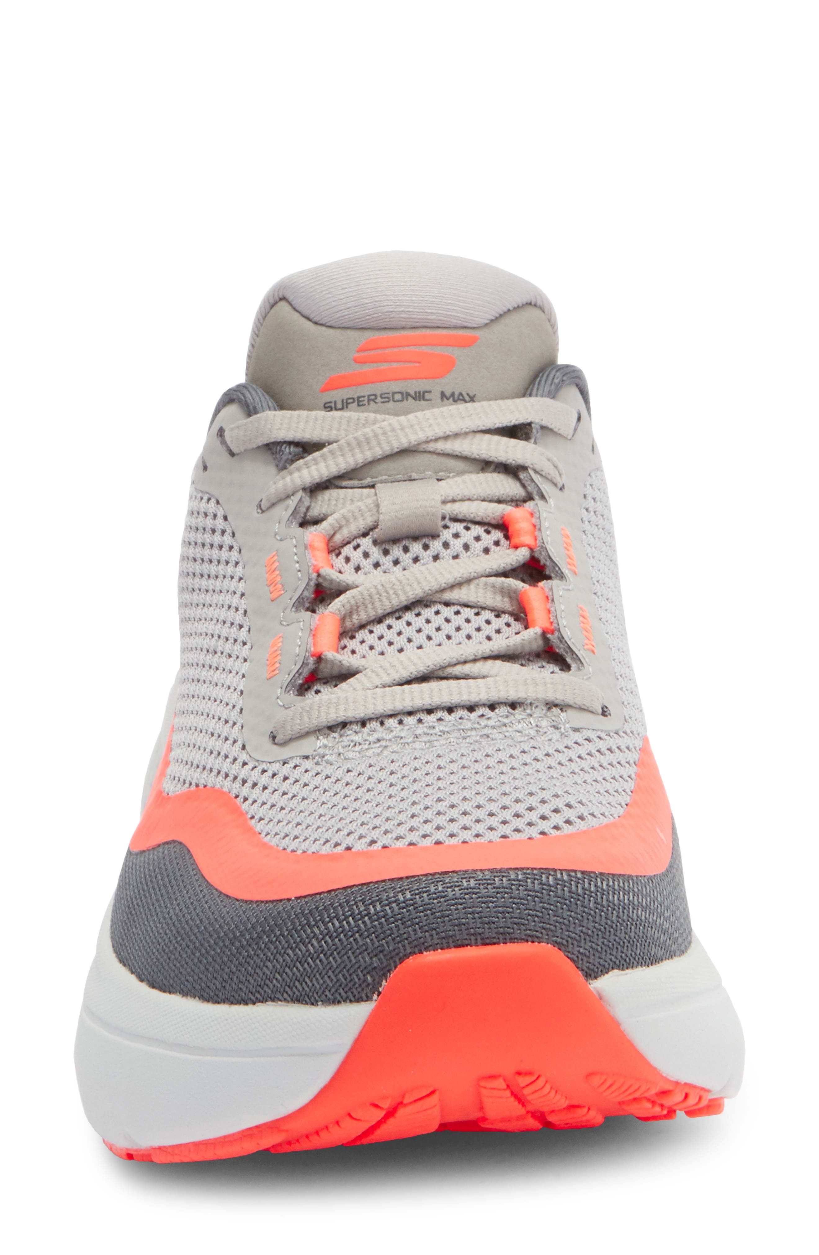 SKECHERS GO RUN Supersonic Max Running Shoe, Alternate, color, Charcoal/ Coral