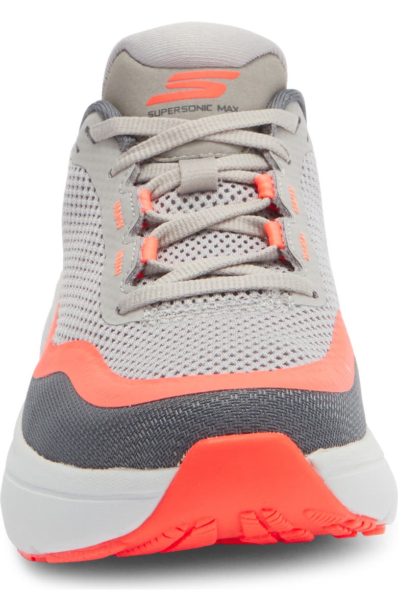 SKECHERS GO RUN Supersonic Max Running Shoe, Alternate, color, Charcoal/ Coral