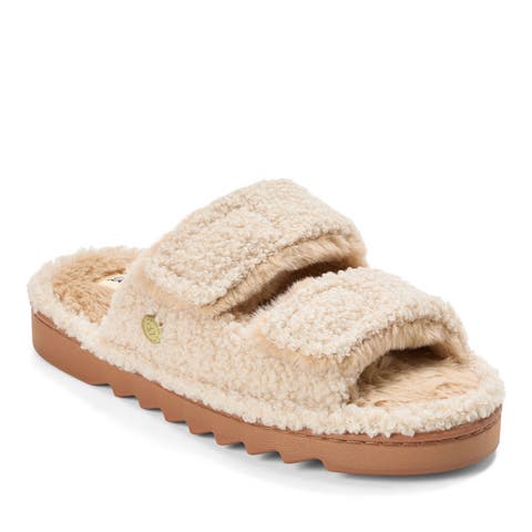 Regina Teddy Double Band Slide Slipper (Women)